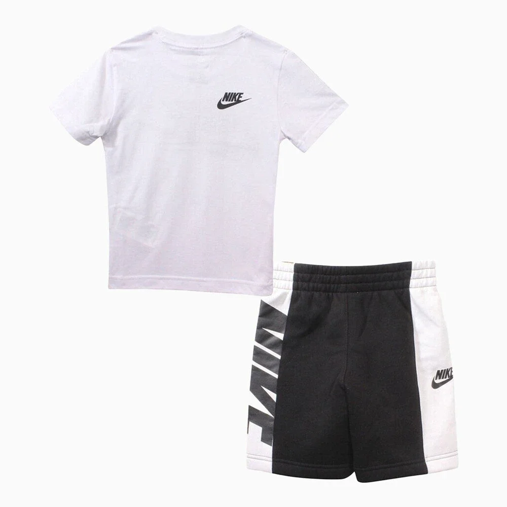 Nike Sportswear Amplify 2-Piece Set Little Kids 4 Black White Activewear FROG83 - Picture 2 of 12